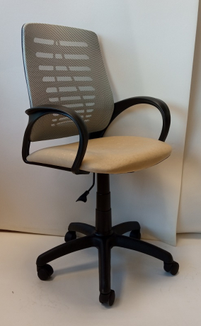 Компьютерное кресло Ирис флок бежевый