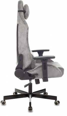Кресло игровое Knight N1 Fabric серый Light-19