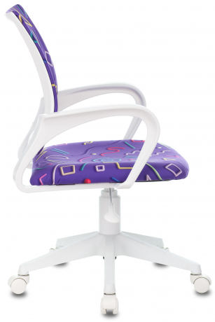Детское компьютерное кресло Бюрократ KD-W4 фиолетовый Sticks 08