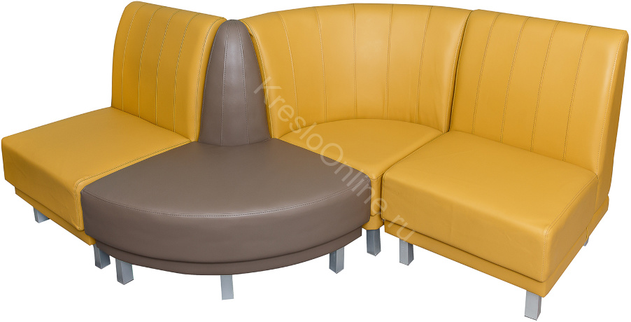 Угловая секция дивана «Лабиринт» на 90 градусов — идеальное решение для вашего офиса