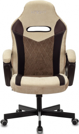 Кресло компьютерное игровое Zombie VIKING 6 KNIGHT ткань коричневый/бежевый
