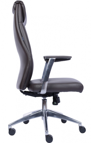 Кресло руководителя Everprof London экокожа темно-коричневая