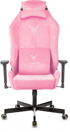 Кресло игровое Knight N1 Fabric розовый Velvet 36