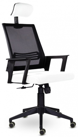 Компьютерное кресло UTFC Аэро М-808 BLACK PL сетка белый