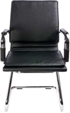 Офисное конференц-кресло Бюрократ Ch-993-Low-V черный экокожа