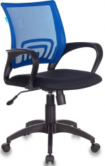 Компьютерное кресло Бюрократ CH-695N синий черный сетка/ткань