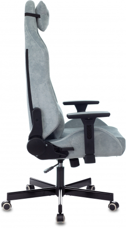 Кресло игровое Knight N1 Fabric серо-голубой Light-28