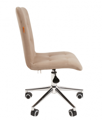 Компьютерное кресло Chairman 030 хром бежевый велюр