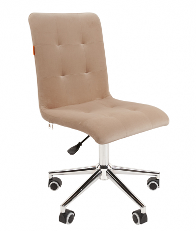 Компьютерное кресло Chairman 030 хром бежевый велюр