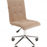 Компьютерное кресло Chairman 030 хром бежевый велюр