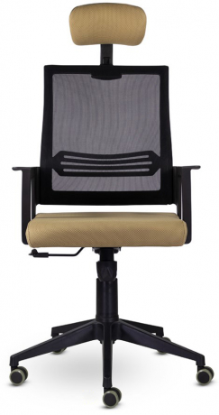 Компьютерное кресло UTFC Аэро М-808 BLACK PL сетка хаки