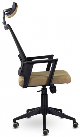 Компьютерное кресло UTFC Аэро М-808 BLACK PL сетка хаки