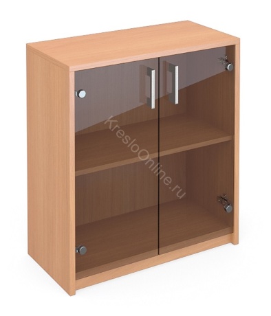 Стеллаж офисный А-302 + двери А-стл. 302 тонированное