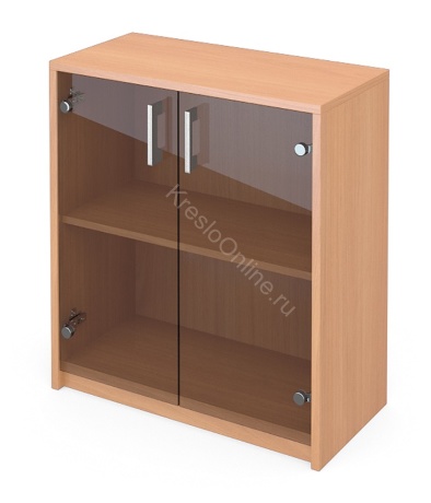 Стеллаж офисный А-302 + двери А-стл. 302 тонированное