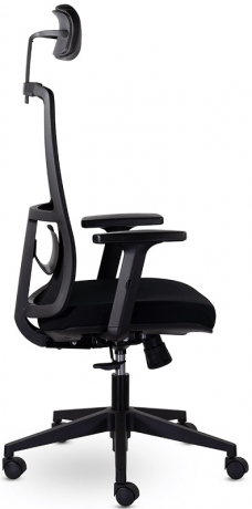 Ортопедическое компьютерное кресло Оптима PPL черный ткань/сетка