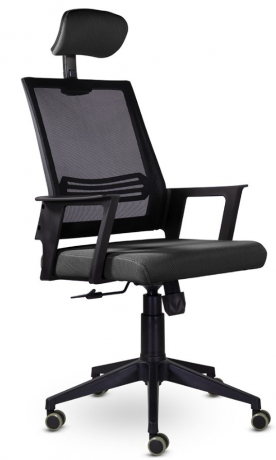 Компьютерное кресло UTFC Аэро М-808 BLACK PL сетка серый