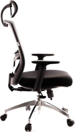 Ортопедическое офисное кресло Everprof Polo S ткань черно-серая