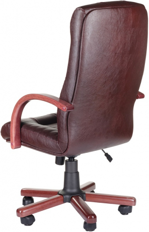 Офисное кресло руководителя Атлант Экстра экокожа бордовая (палисандр)