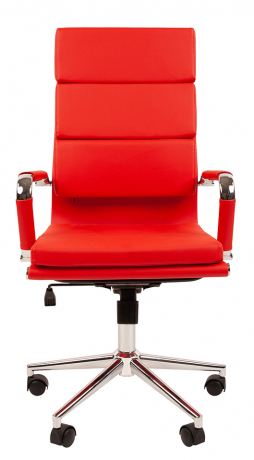 Офисное кресло руководителя Chairman 750 экокожа красная