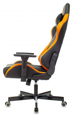 Кресло игровое Knight ARMOR черный/оранжевый ромбик