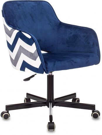 Компьютерное кресло Бюрократ CH-380M сапфировый Italia 17 зигзаг