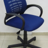 Компьютерное кресло Ирис ткань-сетка синяя