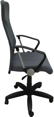 Компьютерное кресло Комфорт Люкс Арфа ткань-сетка серая