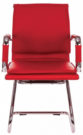 Офисное конференц-кресло Бюрократ Ch-993-Low-V красный экокожа