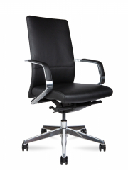 Кресло руководителя Norden Сиена LB черная кожа