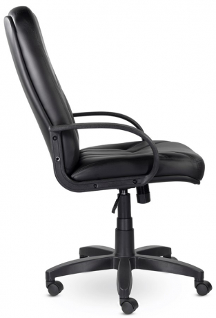 Кресло руководителя UTFC Комо В пластик экокожа черная