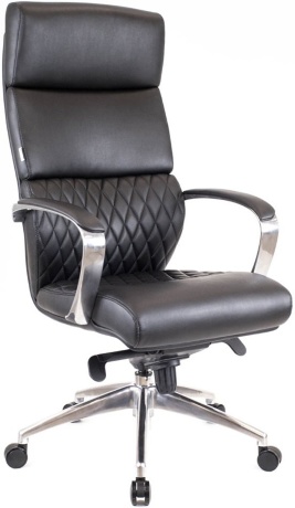 Офисное кресло руководителя Everprof President кожа черная