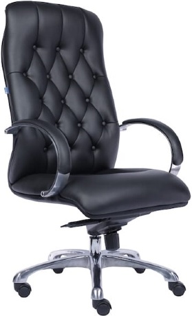 Кресло руководителя Everprof Monaco экокожа черная