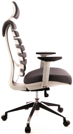 Ортопедическое компьютерное кресло Everprof Ergo Grey ткань темно-серая