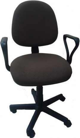 Компьютерное кресло Метро Самба ткань коричневая с точкой