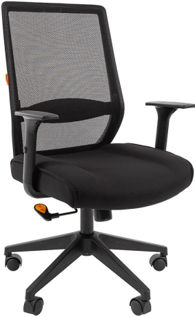 Кресло офисное Chairman 555 LT сетка/ткань черная