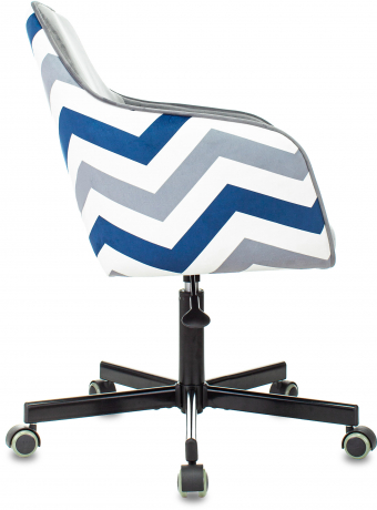 Компьютерное кресло Бюрократ CH-380M серая жемчужина зигзаг