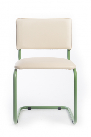 Стул Сильвия RAL зеленые полозья