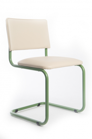 Стул Сильвия RAL зеленые полозья