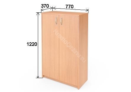 Стеллаж офисный А-304 + двери ДСП А-604