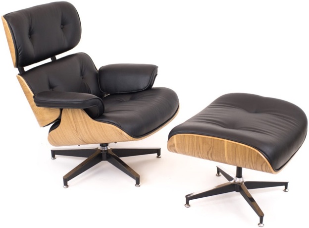 Кресло реклайнер Relax экокожа черная