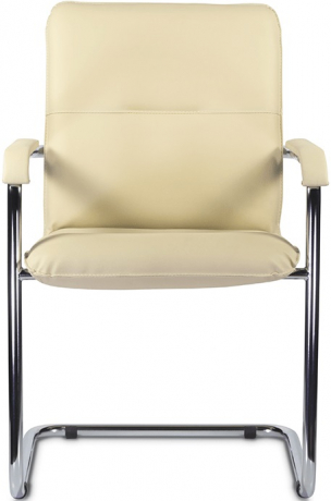 Стул офисный София Хром экокожа бежевый