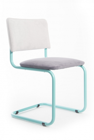 Стул Сильвия RAL голубые полозья