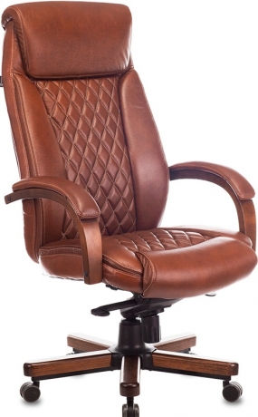 Офисное кресло руководителя Бюрократ T-9924Walnut