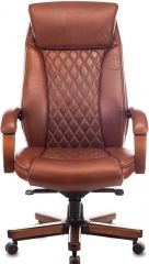 Офисное кресло руководителя Бюрократ T-9924Walnut