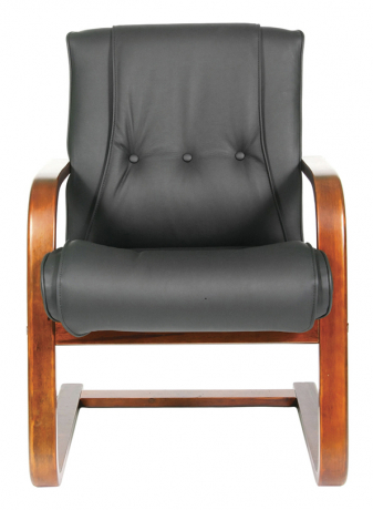 Офисное конференц-кресло Chairman 653 V кожа черный