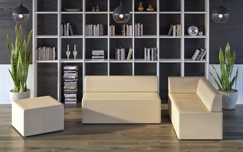 Пуф офисный квадратный Оптима