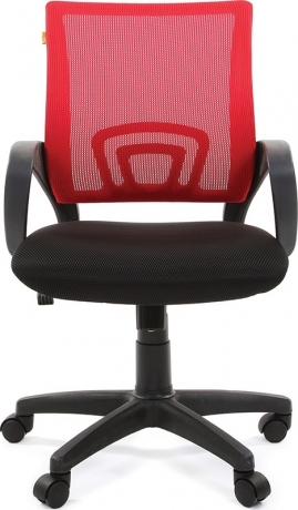 Компьютерное кресло Лайк ткань-сетка черно-красная