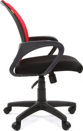 Компьютерное кресло Лайк ткань-сетка черно-красная