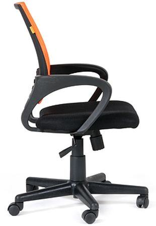 Компьютерное кресло Евростиль 696 Лайк ткань черно-оранжевая