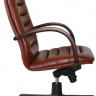 Офисное кресло руководителя Зобра Экстра МБ кожа коричневая